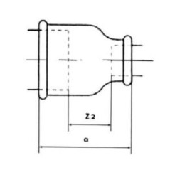 FITTING Mufa redukcyjna STRONG Ocynk M2 GW 5/4" x 1" FIT 240-5/4X1