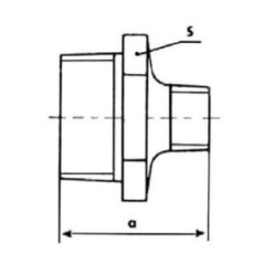 FITTING Nypel redukcyjny STRONG Czarny N8 GZ 5/4" x 1" FIT 245C-5/4X1