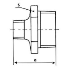 FITTING Nypel redukcyjny STRONG Ocynk N8 GZ 1" x 1/2" FIT 245-1X1/2