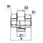 FITTING Śrubunek STRONG Ocynk U1 GW 3/4" FIT 330-3/4