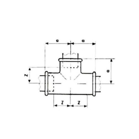 FITTING Trójnik STRONG Ocynk B1 GW 1/2" FIT 130-1/2