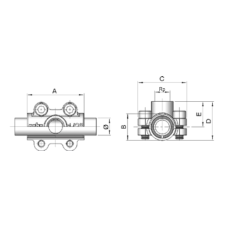 Gebo Obejma remontowo-naprawcza GeboClamp Typ ANB DN25 x 3/4" 01.261.28.0302