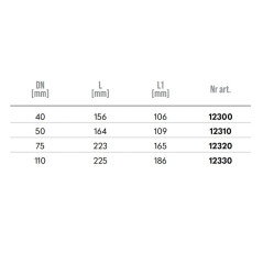 MagnaPlast HT PLUS Kielich długi HTL 110mm 12330 Kanalizacja