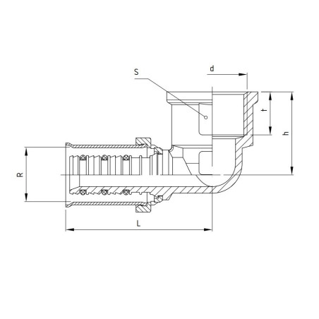 PERFEXIM KOLANO REDUKCJA ZAPRASOWYWANE GW 905 20 x 1/2" 62-905-2015-000