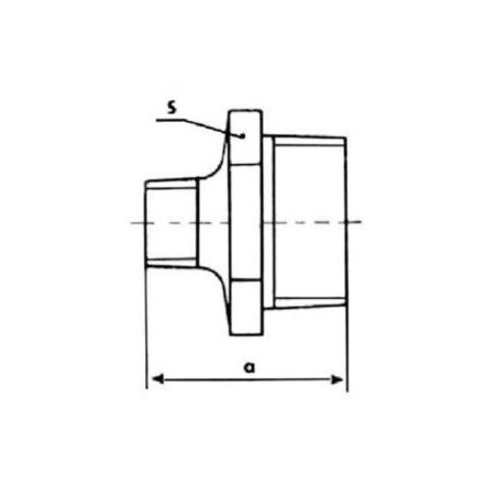 FITTING Nypel redukcyjny STRONG Ocynk N8 GZ 1" x 3/4" FIT 245-1X3/4