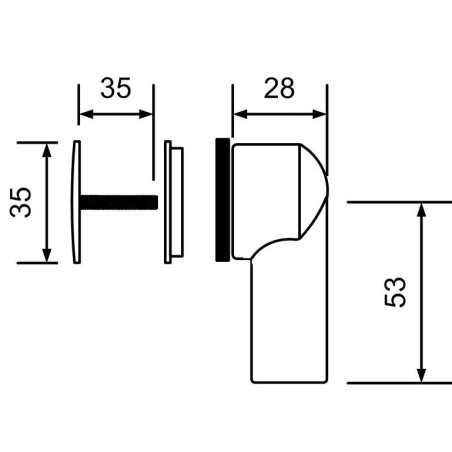 McAlpine Odpływ okrągły z komory zlewozmywaka HCOF-14SS