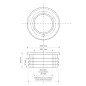 McAlpine Redukcja kanalizacyjna biała 50x32mm FLEXCONN-5032-WH