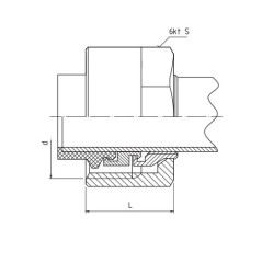 PERFEXIM ZACISK DO RUR MIEDZIANYCH ø15 x 3/4" 215E 20-104-9001-000