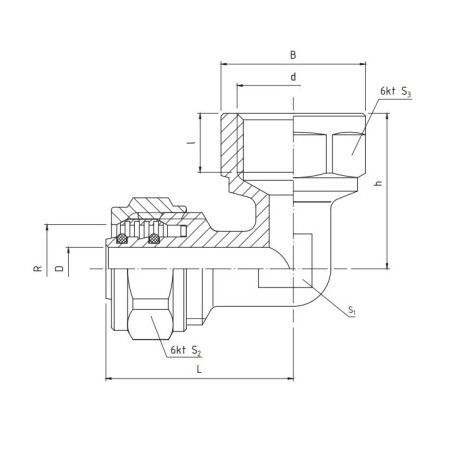 PERFEXIM KOLANO REDUKCJA SKRĘCANE GW 705 16 x 1/2" 61-005-1615-000