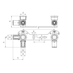 PERFEXIM LISTWA DO BATERII Z CYRKULACJĄ C.W.U. 150mm 16 x 1/2" 741 62-741-0150-000