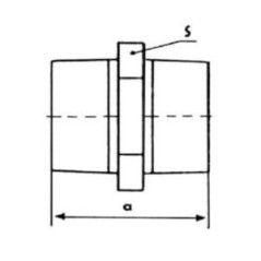 FITTING Nypel STRONG Czarny N8 GZ 1/2" FIT 280C-1/2