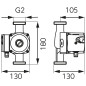 Ferro Pompa cyrkulacyjna wody pitnej 32-60-180 0302W