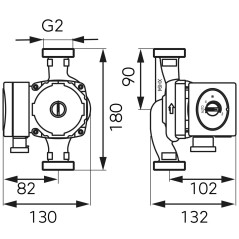 Ferro Pompa obiegowa elektroniczna GPA II 32-6-180 0606W