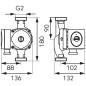 Ferro Pompa obiegowa elektroniczna GPA II 32-8-180 0607W