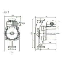 WILO Pompa cyrkulacyjna STAR-Z 20/4-3 4081193