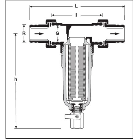 HONEYWELL Filtr wody 1/2" FF06-1/2AA