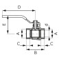 Ferro Zawór kulowy F-POWER nakrętno-nakrętny z dźwignią 1 1/4" KFP4