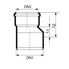 MagnaPlast HT PLUS Redukcja HTR 110/75mm 11340 Kanalizacja