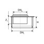 MagnaPlast HT PLUS Redukcja krótka HTR 160/110mm 11385 Kanalizacja