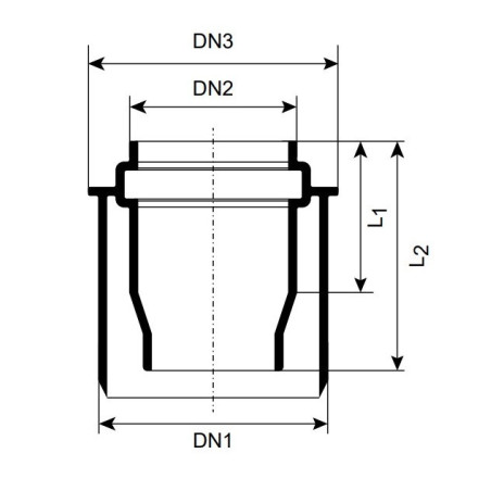 MagnaPlast HT PLUS Redukcja HTR 50/32mm 420413 Kanalizacja