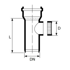 MagnaPlast HT PLUS Wyczystka HTRE 110mm 12430 Kanalizacja