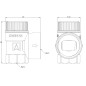 AFRISO Zawór bezpieczeństwa do c.o. MS 3 bar Rp3/4" x Rp1" 42391