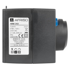 AFRISO Zestaw ProClick 3-drogowy zawór mieszający ARV 384 Vario DN25 Rp1" Kvs 4,5-12 + siłownik elektryczny ARM 343 1338454