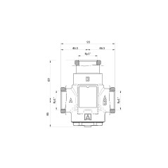 AFRISO Zawór temperaturowy ATV 336 DN25 Rp1" kvs 9 60°C 1633610