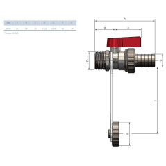 ARCO Zawór kulowy spustowy GZ 1/2" 504220