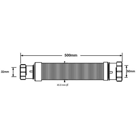 McAlpine Redukcja elastyczna 32x50mm 50cm FLEX3250