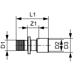 TECE TECEflex Połączenie do lutowania 25x22mm z mufą 28mm 713925