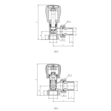 PERFEXIM ZAWÓR GRZEJNIKOWY KĄTOWY 1/2" PHA-032 20-032-0100-000