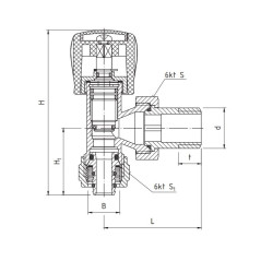 PERFEXIM ZAWÓR GRZEJNIKOWY KĄTOWY 16x2 1/2" PHA-032 PEX