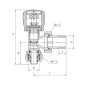 PERFEXIM ZAWÓR GRZEJNIKOWY KĄTOWY 16x2 1/2" PHA-032 PEX