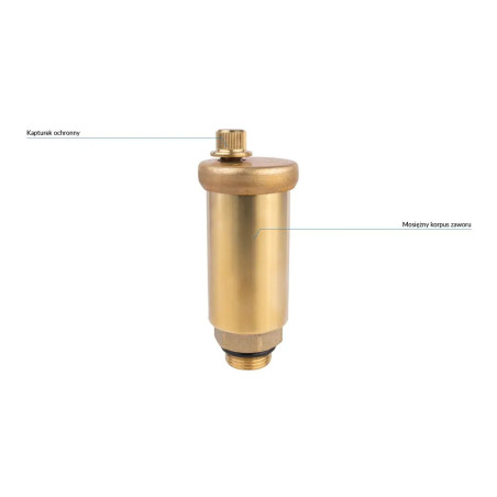 AFRISO Odpowietrznik automatyczny do instalacji solarnych G3/8" 77900