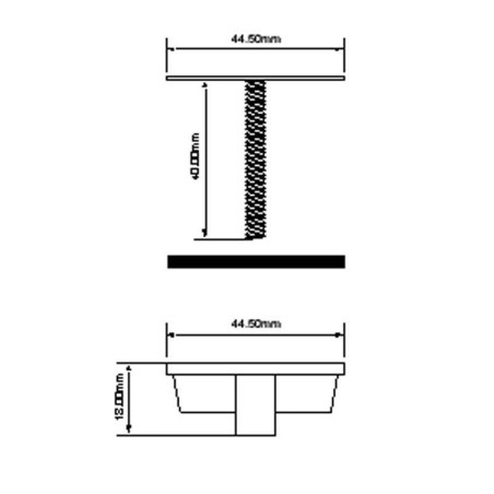 McAlpine Zaślepka do zlewozmywaka 40mm TAPSTOP-SS40