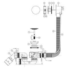 McAlpine Syfon wannowy 6/4"x40/50mm HC31M-N1