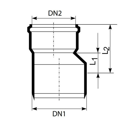 MagnaPlast HT PLUS Redukcja HTR 110/75mm 11340 Kanalizacja