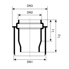 MagnaPlast HT PLUS Redukcja HTR 50/32mm 420413 Kanalizacja