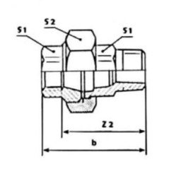 FITTING Śrubunek STRONG Ocynk U2 GWxGZ 6/4" FIT 331-6/4