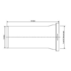 McAlpine Przyłącze kanalizacyjne 90-118x110mm 26cm WCE-CON1