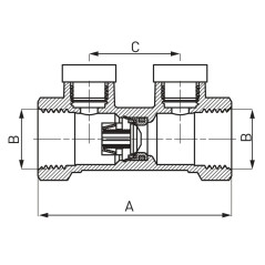 Ferro Zawór zwrotny antyskażeniowy 1/2" ZZA01W