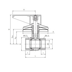 PERFEXIM KUREK KULOWY PODTYNKOWY 1/2" 428CH 01-305-0150-000