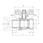 PERFEXIM  KUREK KULOWY PERFEKT SYSTEM GWINT WZ PHA-004 1/2" 00-004-0150-000