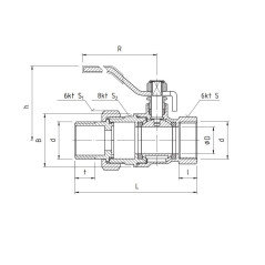 PERFEXIM KUREK KULOWY PERFEKT SYSTEM PRZELOTOWY ZE ŚRUBUNKIEM GWINT WZ PHA-007/R 1/2" 00-007-0150-102