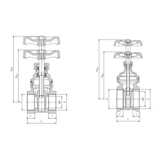 PERFEXIM ZASUWA MOSIĘŻNA PHA-022 1 1/4" 01-022-0320-000