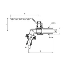 PERFEXIM MROZOODPORNY KUREK KULOWY PHA-070 1/2"