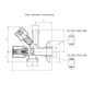 PERFEXIM ZAWÓR KOMBINOWANY PODŁĄCZENIOW PHA-050 1/2" x 3/8" x 3/4" 02-050-1520-000